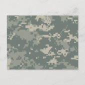 Leger ACU Camouflage Briefkaart (Voorkant)