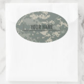 Leger ACU Camouflage  Ovale Sticker (Tas)