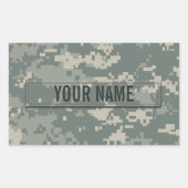 Leger ACU Camouflage Rechthoekige Sticker (Voorkant)