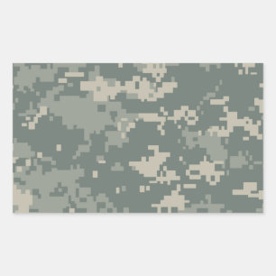 Leger ACU Camouflage Rechthoekige Sticker