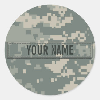 Leger ACU Camouflage Ronde Sticker