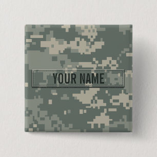 Leger ACU Camouflage Vierkante Button 5,1 Cm