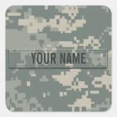 Leger ACU Camouflage  Vierkante Sticker (Voorkant)
