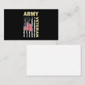 Leger Amerikaan van geboorte Veteran van keuze Visitekaartje (Voorkant / Achterkant)