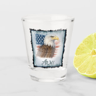Leger Amerikaanse Vlag & Adelaar Shot Glas