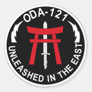 LEGER B CO 1e BATALJON 1e SPECIALE EENHEDEN ODA-12 Ronde Sticker