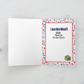 Leger bedankingskaart voor hem kaart (Binnen)