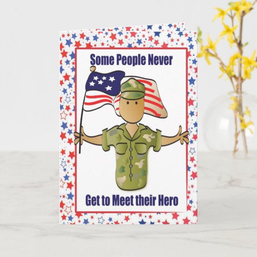 Leger bedankingskaart voor hem kaart (Gele Bloem)