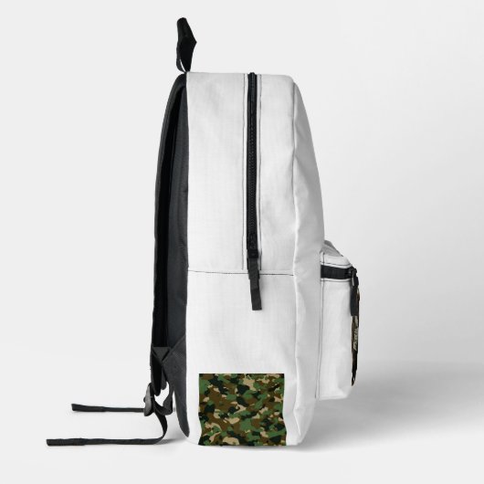 Leger Bedrukte Rugzak (Links)