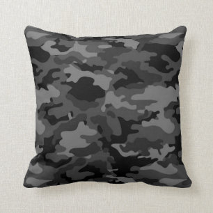 Leger Black Camouflage #1 Pillow Kussens