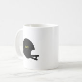 Leger Black Knachten  Football Helmet Logo Koffiemok (Voorkant links)