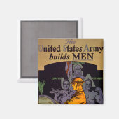 Leger bouwt MANNEN Magneet (Voorkant / Achterkant)