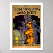 Leger bouwt MANNEN Poster (Voorkant)