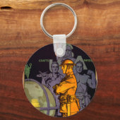 Leger bouwt MANNEN Sleutelhanger (Voorkant)