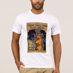 Leger bouwt MANNEN T-shirt