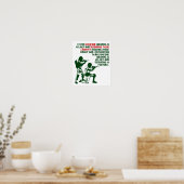 Leger Boven Sport Grappige Poster (Keuken)