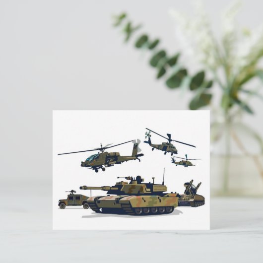 Leger Briefkaart (Staand voorkant)
