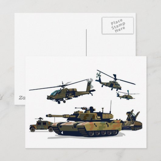 Leger Briefkaart (Voorkant / Achterkant)