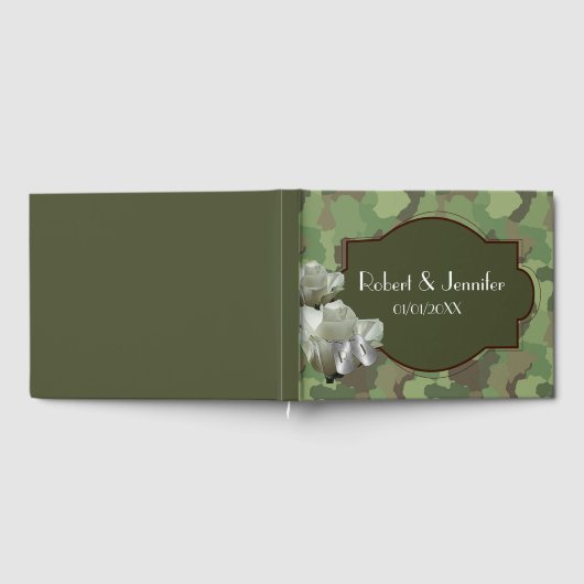 Leger bruiloft thema Gastenboek (Volledig)