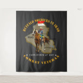 Leger - Buffelsoldaten in Irak - Cavalrymen Wandkleed (Voorkant)