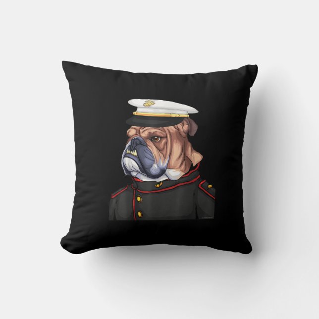 Leger Bulldog Milmed Dog Papa Mam Gift Kussen (Voorkant)