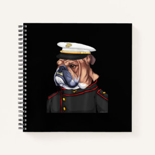 Leger Bulldog Milmed Dog Papa Mam Gift Notitieboek