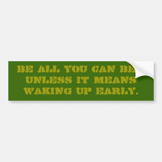 Leger bumpersticker (Voorkant)