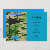 Leger Camo Birthday Kaart (Voorkant / Achterkant)