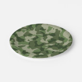 Leger Camo Birthday Party Papieren Bordje (Gekanteld)