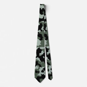 Leger Camo Green Camouflage Stropdas