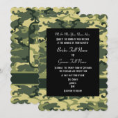 Leger camo redneck bruiloft kaart (Voorkant / Achterkant)
