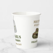 Leger Camo Verjaardagsfeestje Papieren beker (Links)