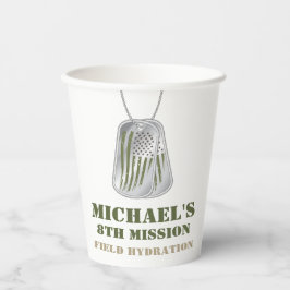 Leger Camo Verjaardagsfeestje Papieren beker