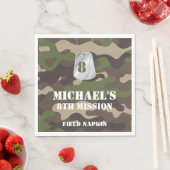 Leger Camo Verjaardagsfeestje Servetten (Insitu)
