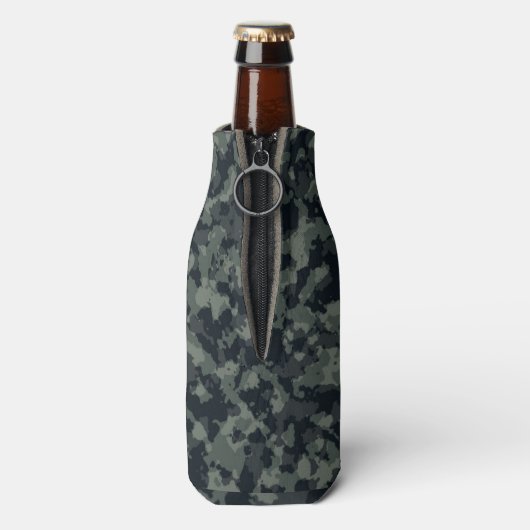 Leger Camouflage Camo Design Flesjeskoeler (Fles Achterkant)