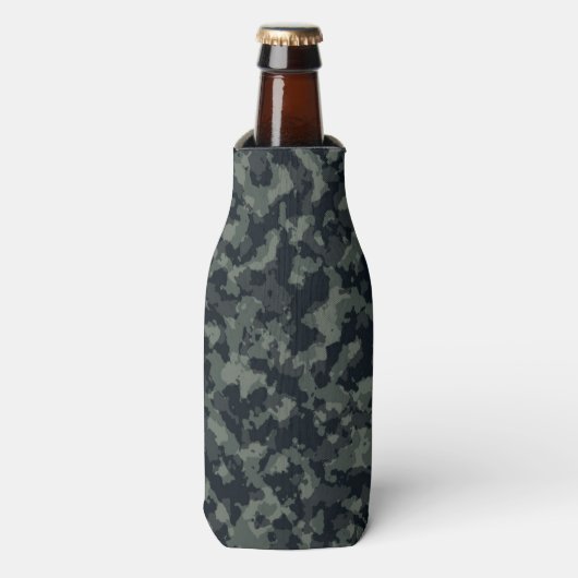Leger Camouflage Camo Design Flesjeskoeler (Fles Voorkant)