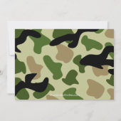 Leger Camouflage Soldaat Kids Birthday Party Kaart (Achterkant)