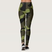 Leger Camouflagepatroon Leggings (Achterkant)
