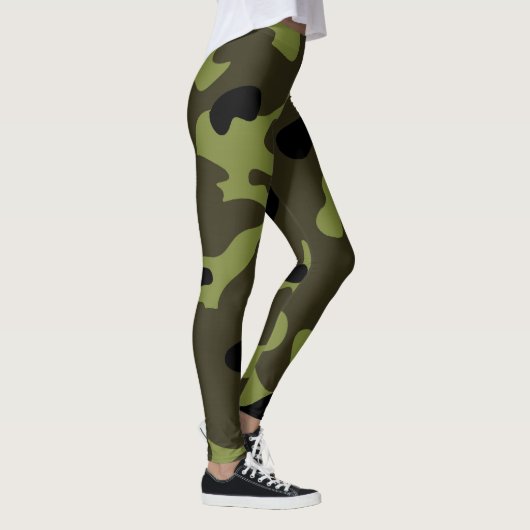 Leger Camouflagepatroon Leggings (Rechts)
