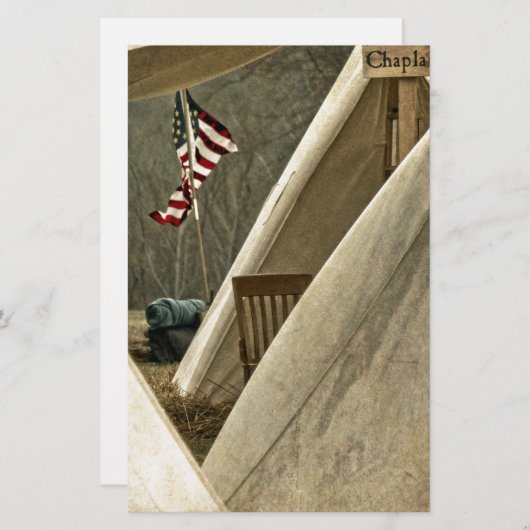 Leger Chaplain Briefpapier (Voorkant / Achterkant)