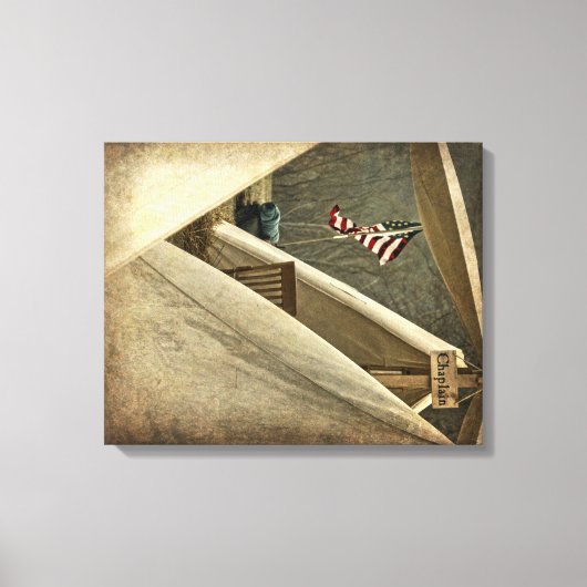 Leger Chaplain Canvas Afdruk (Voorkant)