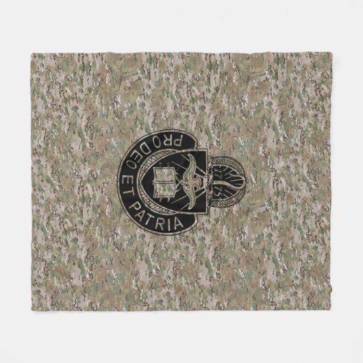 Leger Chaplain Corp OCP Fleece Blanket (Voorkant (Horizontaal))