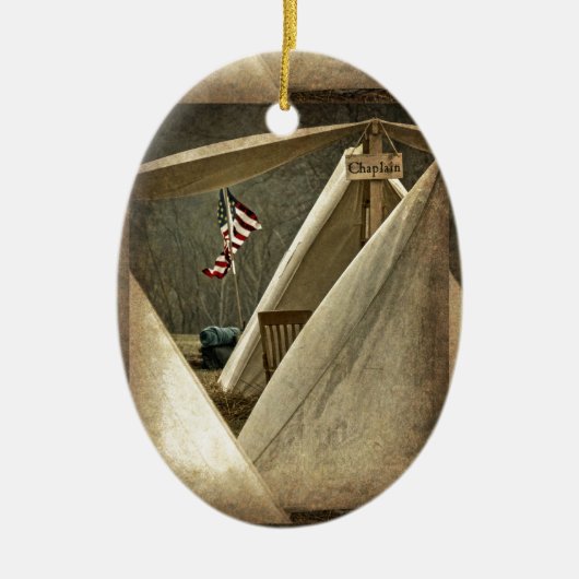 Leger Chaplain Keramisch Ornament (Voorkant)