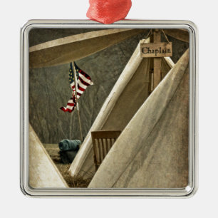 Leger Chaplain Metalen Ornament