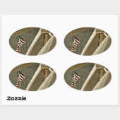 Leger Chaplain Ovale Sticker (Vel)
