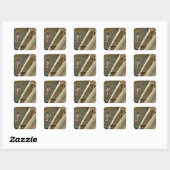 Leger Chaplain Vierkante Sticker (Vel)