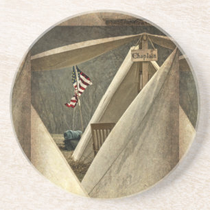 Leger Chaplain Zandsteen Onderzetter