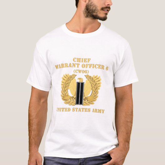 Leger - Chief Warrant Officer - CW06 - Flat - Eagl T-shirt (Voorkant)
