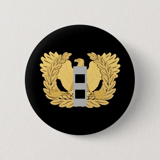 Leger - Chief Warrant Officer - W02 - Flat - Eagle Ronde Button 5,7 Cm (Voorkant)