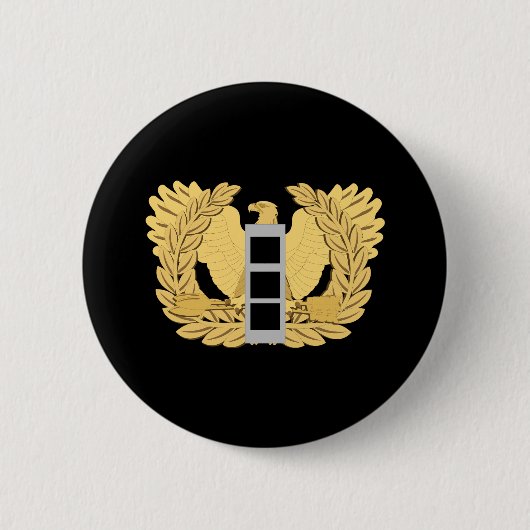 Leger - Chief Warrant Officer - W03 - Flat - Eagle Ronde Button 5,7 Cm (Voorkant)